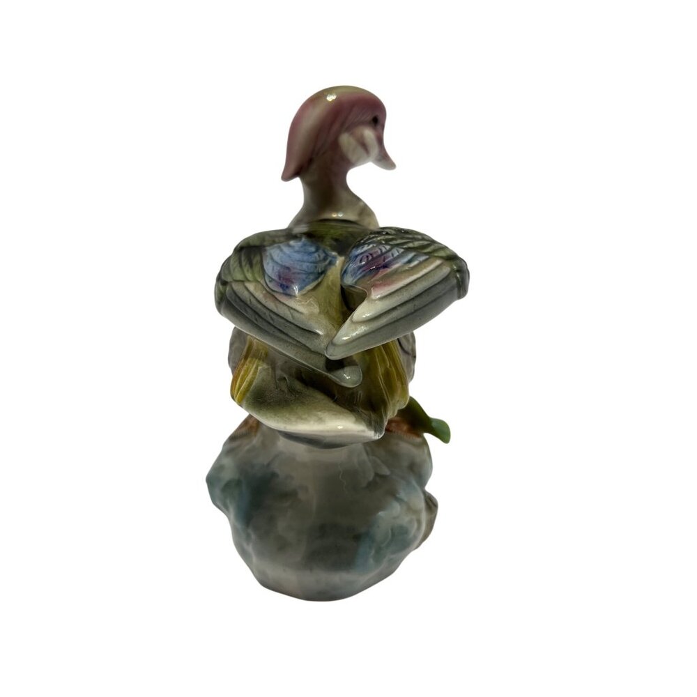 Porcelain Wood Duck Figurine Bird Collection by JSC Model 183 Shafford Japan VTG - Picture 4 of 16